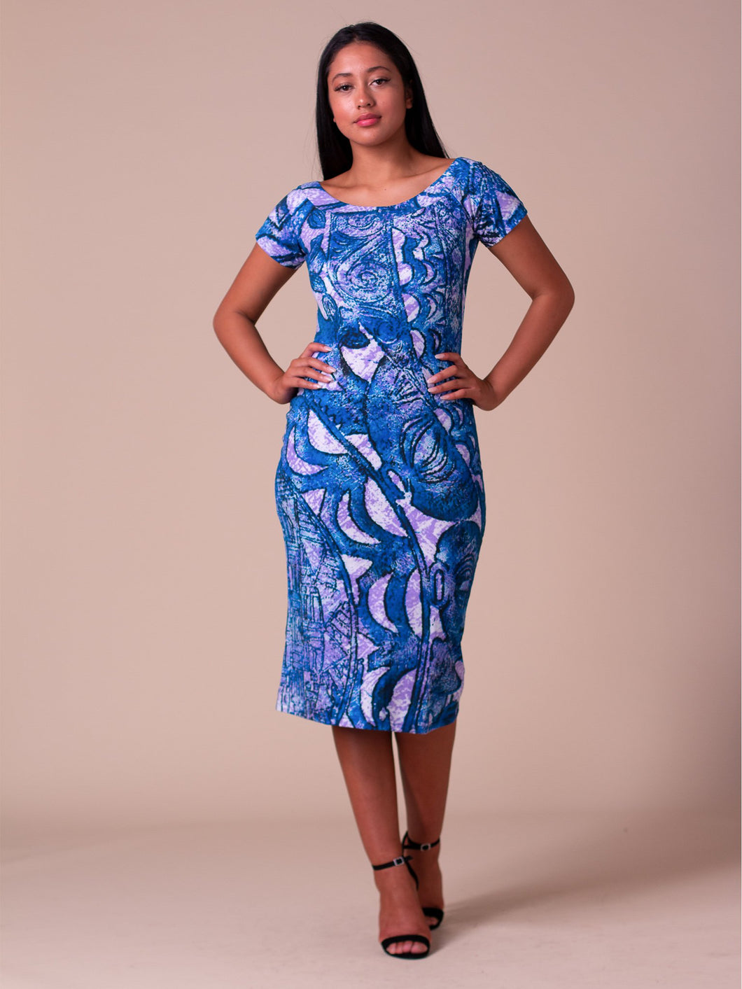 Aimata Dress - Indigo