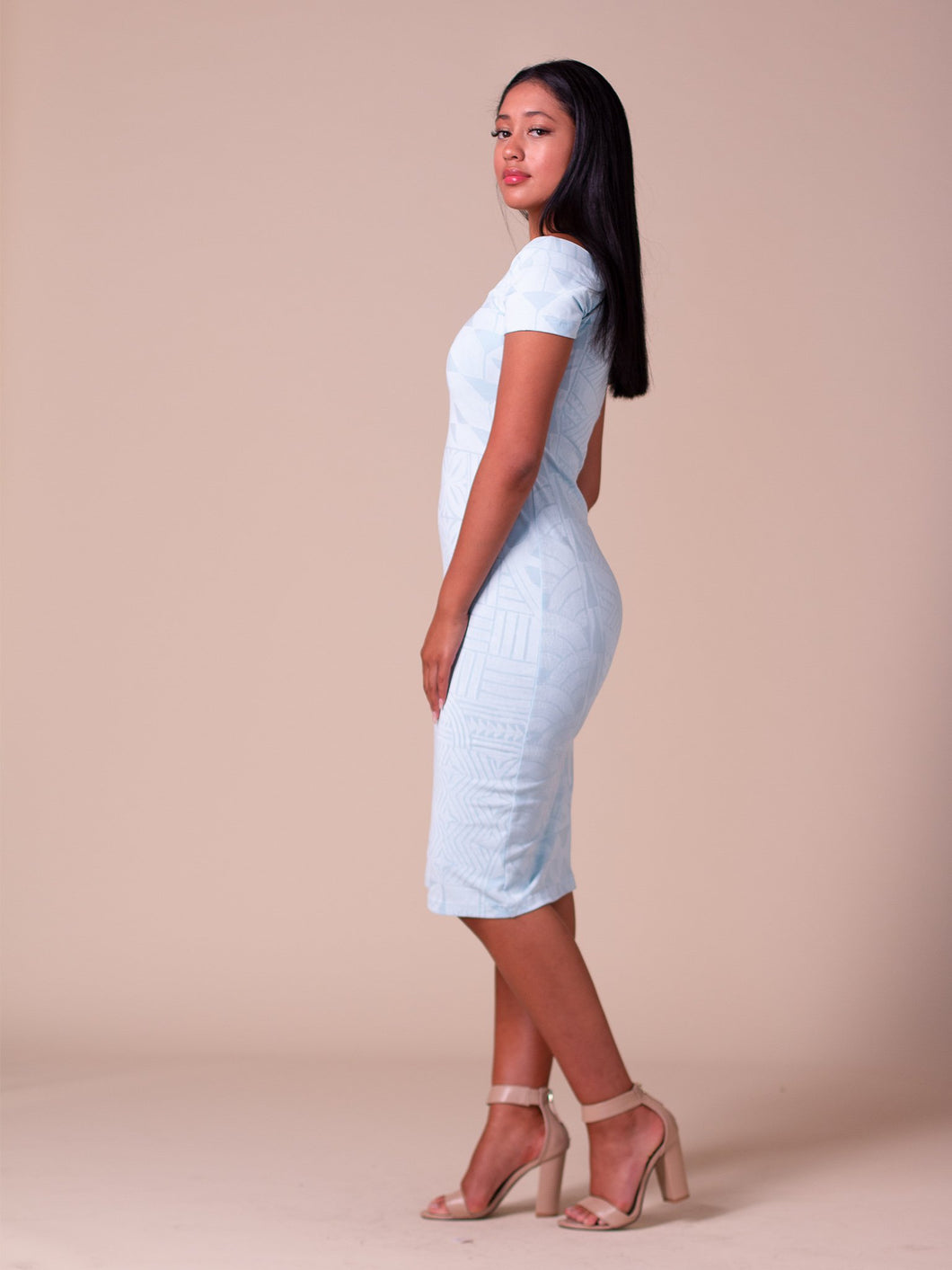 Aimata Dress - Powder Blue